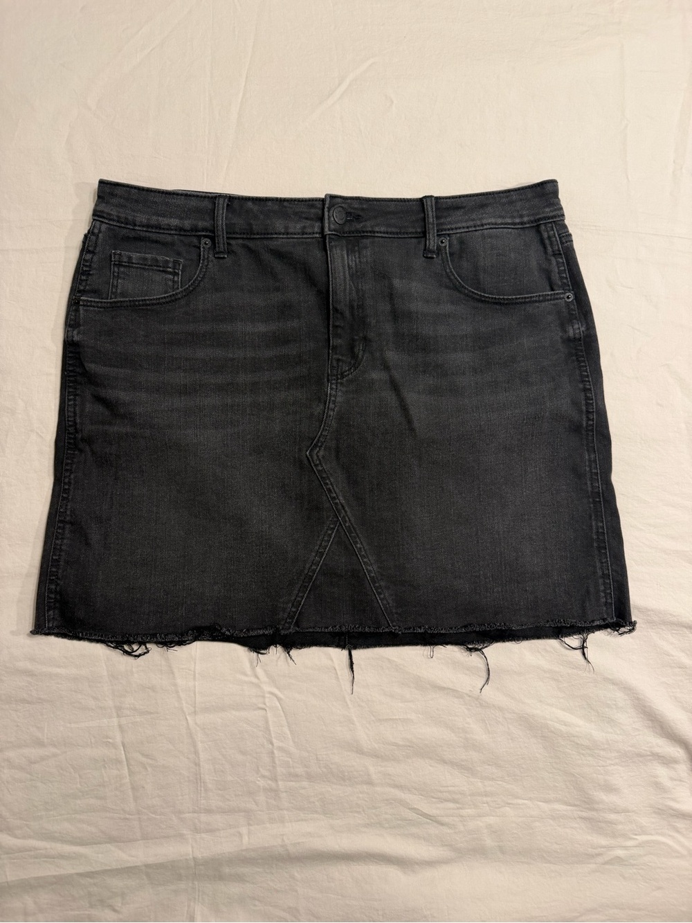 Old Navy Denim Mini Skirt Size 10 Black